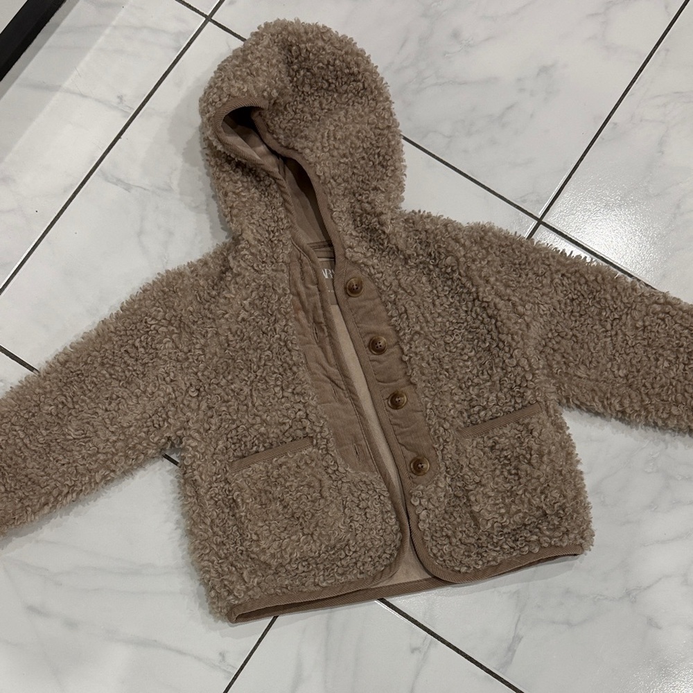 Zara Kids Brown Pea Coat